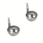 Cuiseur � ?ufs poch�s suspendu en acier inoxydable 2 coquetiers pour une cuisson facile pot � ?ufs poch�s ...