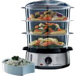 Cuiseur vapeur [grande capacit] cook@home (800w 9 l 3 niveaux 1 panier cuiseur de riz + 6 supports  ...