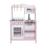 Cuisine en bois pour enfants - ginger home - rose - 585 x 295 x 85 cm - accessoires inclus