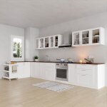 Cuisine complte d?angle sans plan de travail 13 lments 300x133 blanc
