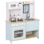 Cuisine enfant - aiyaplay - avec micro - ondes cuisinire espace de rangement accessoires de cuisine ...