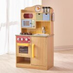 Teamson kids cuisine en bois pour enfants little chef florence avec 5 accessoires style classique
