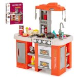 Cuisine enfants - dreamade - 67 accessoires - sons et lumi�res r�elles - �vier - cuisini�re vapeur - ...