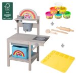 Cuisine enfant extrieure roba x play - doh avec 6 pots de pte  modeler + boite en tissu et accessoires ...