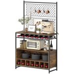 Cuisine �tag�re avec surface de travail panneaux en grille m�tallique 5 crochets armoire de cuisine pour ...