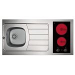 Cuisinette complte - evier inox reversible avec plaque lectrique intgre