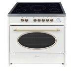 Cuisinire lectrique - gurari - gch e 912 cr - 90 cm - crme - 5 zones vitrocramiques