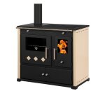 Cuisinire practik eco 95 kw ivory gauche four & fonte
