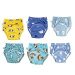Culotte dapprentissage de la propreté unisexe en coton réutilisable respirante imperméable pour garçons ... Culotte dapprentissage de la propreté unisexe en coton réutilisable respirante imperméable pour garçons ...