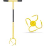 Cultivateur de griffe de jardin et poign�e avec manche - griffe de sol manuelle - griffe de d�sherbage ...
