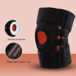 Cuque genouill�re creuse de type ouvert genouill�re sportive unisexe noire attelle de genou de type ouvert ...