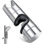Curseur r�glable support de douchette 22mm pour barre de douche diam�tre 20 - 25 mm abs chrom� pivotant ...