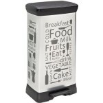 Curver poubelle à pédale kitchen - 50l - argent Curver poubelle à pédale kitchen - 50l - argent