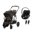 Cybex - poussette duo gazelle s chocolate brown cloud t i - size sepia black