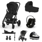 Cybex - poussette trio balios s lux + nacelle cot s lux + siège auto cloud g plus + set xl moon black ... Cybex - poussette trio balios s lux + nacelle cot s lux + siège auto cloud g plus + set xl moon black ...