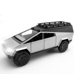 Cybertruck tesla model : camions jouets en mtal moul sous pression 1 / 24 avec lumires et sons mini ...