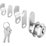 Cylindre 16 mm serrure de s�curit� pour bo�te aux lettres avec 5 plaques de serrure diff�rentes et 2 ...
