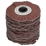 Cylindre abrasif bosch - (grain 120 largeur rouleau 60mm souple accessoire pour texoro)