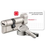 Cylindre europen haute suret barillet serrure de porte 4 cls et carte proprit thirard transit 1 ...