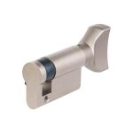 Demi - cylindre - city 5g - iseo - bouton plat - 40 x 10 mm