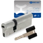 Cylindre serrure europ�en double entr�e 70 x 30 mm debrayable 4 cl�s dual xp a2p 1 bricard