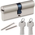 Cylindre de serrure profil� double 40 / 40 avec 8 cl�s - convient pour tous les types de portes - en ...