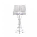 D24xh48cm - bouchon ue - lampe  table claire - kartell bourgie - lampe de table led en acrylique e14 ...
