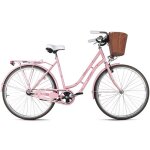 Dacapo v�lo de ville femme 28 classic premium rose 1 gang tc�53 cm avec panier
