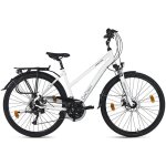 Dacapo vtc femme 28 firenze 200 blanc 24 vitesses tc�48 cm freisn � disques m�caniques