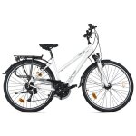 Dacapo vtc femme 28 firenze 200 blanc 24 vitesses tc�48 cm v - brakes