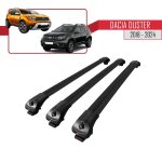 Pour dacia duster 2018 - 2024 barres de toit ace - 1 railing porte - bagages de voiture 3 barras / noir ...