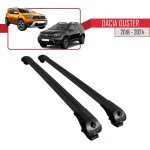 Pour dacia duster 2018 - 2024 barres de toit ace - 1 railing porte - bagages de voiture / noir
