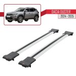 Barres de toit pour dacia duster 3 (p1310) 2024 - 2026 fly model railing porte - bagages de voiture gris ...