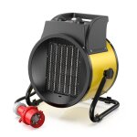 Dahtec chauffage soufflant c�ramique 5000w - 3 modes thermostat - classe a - usage chantier et atelier ...