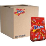 Daim - bonbons au chocolat au lait caramel et amandes - emballages individuels - lot de 24 sachets (140 ...