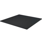 Dalle en caoutchouc - 100x100x2 cm - noir Dalle en caoutchouc - 100x100x2 cm - noir