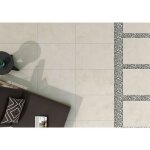 Dalle ext�rieure marque rentside - dim: l. 60xl. 90 cm - epaisseur 20 mm - imitation travertin beige
