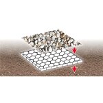 Dalles � gravier avec g�otextile - 80x120x3 cm - r�sistance 100 tonnes / m� - alv�ole �42 mm - g�otextile ...