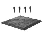 Dalles de jardin - duoku - cp25 - 4h - lot de 4 - r�sine pc abs - aspect pierre naturelle