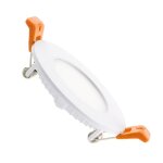 Dalle led 3w ronde extra - plate coupe  70 mm 3000k blanc chaud