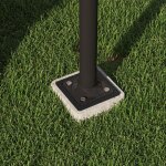 Dalle - pied de parasol pied parasol dport bton 113&92mm support carr poids balcon terrasse jardin ...