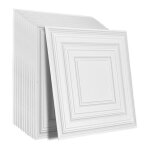 Dalles de plafond - duoku - lot de 12 24x24 po - dalles de plafond suspendues - feuille de pvc de qualit ...