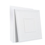 Dalles de plafond suspendu 61 x 61 cm en feuille de pvc de haute qualit - duoku - lot de 12 - installation ...