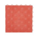 Dalles de sol de garage - duoku - 12 x 12 - lot de 50 - antid�rapantes - rouge