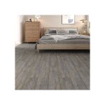 Dalles de sol pvc autocollantes - veelike - bois gris - 16 pices - 216 m - installation facile