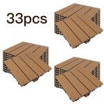 Dalles de terrasse en composite bois - plastique - yis - carré - marron - 33 pièces - l: 30 cm - l: 30 ... Dalles de terrasse en composite bois - plastique - yis - carré - marron - 33 pièces - l: 30 cm - l: 30 ...