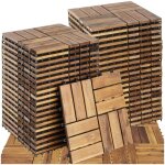 Dalles de terrasse - tectake - dalles extérieures tabula clipsables en bois dacacia 31 x 31 x 22 cm - ... Dalles de terrasse - tectake - dalles extérieures tabula clipsables en bois dacacia 31 x 31 x 22 cm - ...