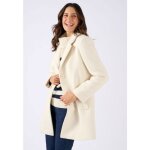 Damart - manteau mélange laine thermolactyl - ecru Damart - manteau mélange laine thermolactyl - ecru