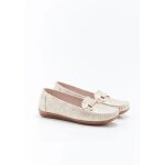 Damart - mocassins motif animalier - coloris dor� animalier