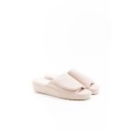 Damart - mules � scratch compens�es - beige fonc�
